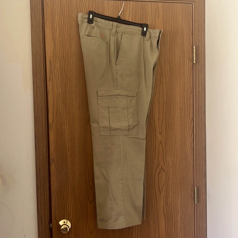 Khaki cargo work pants